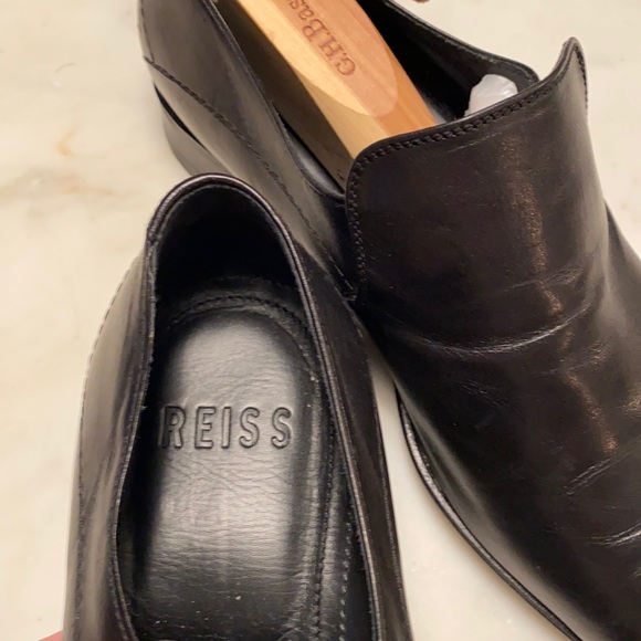 Reiss Men’s black dress loafers. Brand new. Never worn main image 4